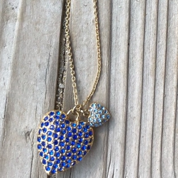 Crystal Heart Necklace Euc | Poshmark